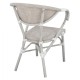 ΠΟΛΥΘΡΟΝΑ ΑΛΟΥΜΙΝΙΟΥ CLAY BAMBOO LOOK ΓΚΡΙ ΠΑΤΙΝΑ ΜΕ TEXTLINE FB95108 57x57x83cm