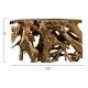 ΚΟΝΣΟΛΑ ΑΠΟ ΡΙΖΑ ΤΕΑΚ ΚΑΙ JAVA WOOD 125X40X75Yεκ.FB99394