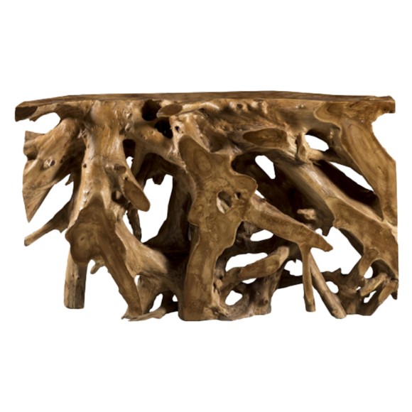 ΚΟΝΣΟΛΑ ΑΠΟ ΡΙΖΑ ΤΕΑΚ ΚΑΙ JAVA WOOD 125X40X75Yεκ.FB99394
