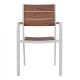 ΠΟΛΥΘΡΟΝΑ ΑΛΟΥΜΙΝΙΟΥ ΛΕΥΚΗ ΜΕ POLYWOOD FB95127.01 55x56x85Υ εκ.
