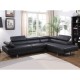 ΚΑΝΑΠΕΣ ΓΩΝΙΑ ΔΕΞΙΑ FB93084.02R ΑΠΟ ΜΑΥΡΟ PU 270x200x87Υ εκ.