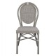 ΚΑΡΕΚΛΑ ΑΛΟΥΜΙΝΙΟΥ BAMBOO LOOK ΠΑΤΙΝΑ ΓΚΡΙ ΜΕ TEXTLINE 45x57x88 εκ. FB95109