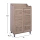 ΠΑΠΟΥΤΣΟΘΗΚΗ ΝΤΟΥΛΑΠΙ ΞΥΛΙΝΗ FB92230.02 SONAMA 77X40,5X122εκ.