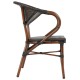 ΠΟΛΥΘΡΟΝΑ ΑΛΟΥΜΙΝΙΟΥ BAMBOO ΚΑΦΕ ΜΕ TEXTLINE FB95025 60,5x59x81 cm