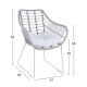 ΠΟΛΥΘΡΟΝΑ ΜΕΤΑΛΛΙΚΗ ΑΣΠΡΟ ΜΑΤ & ΓΚΡΙ WICKER FB95300.02
