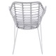 ΠΟΛΥΘΡΟΝΑ ΜΕΤΑΛΛΙΚΗ ΑΣΠΡΟ ΜΑΤ & ΓΚΡΙ WICKER FB95300.02