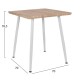 ΤΡΑΠΕΖΙ ΤΡΑΠΕΖΑΡΙΑΣ FB98335.02, 70Χ70X76,5, SONOMA,ΛΕΥΚΑ ΠΟΔΙΑ