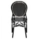 ΚΑΡΕΚΛΑ ΑΛΟΥΜΙΝΙΟΥ BAMBOO LOOK ΜΕ WICKER ΜΑΥΡΟ ΛΕΥΚΟ FB95792.02 46x60x96 εκ.