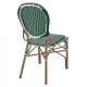 ΚΑΡΕΚΛΑ ΑΛΟΥΜΙΝΙΟΥ ΜΕ WICKER ΠΡΑΣΙΝΟ ΛΕΥΚΟ FB95792.01 47x55x98 εκ.