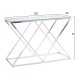 ΚΟΝΣΟΛΑ HOLLAND FB98622.01 ΜΕ ΓΥΑΛΙ ΚΑΙ ΒΑΣΗ ΧΡΩΜΙΟΥ 120X40Χ78 EK.
