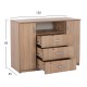 ΜΠΟΥΦΕΣ ΜΕ 2 ΝΤΟΥΛΑΠΙΑ Κ 3 ΣΥΡΤΑΡΙΑ SONAMA OAK FB92430 120X45X85Yεκ.