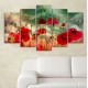 ΠΙΝΑΚΑΣ ΠΕΝΤΑΠΤΥΧΟ MDF POPPY FIELD FB97206.03 100X0,3X60 εκ.