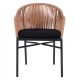 ΠΟΛΥΘΡΟΝΑ ΑΛΟΥΜΙΝΙΟΥ FB95698.01 ΑΝΘΡΑΚΙ ΜΕ ΜΠΕΖ WICKER 57x58x77Υ εκ.