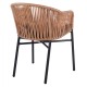 ΠΟΛΥΘΡΟΝΑ ΑΛΟΥΜΙΝΙΟΥ FB95698.01 ΑΝΘΡΑΚΙ ΜΕ ΜΠΕΖ WICKER 57x58x77Υ εκ.