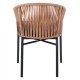 ΠΟΛΥΘΡΟΝΑ ΑΛΟΥΜΙΝΙΟΥ FB95698.01 ΑΝΘΡΑΚΙ ΜΕ ΜΠΕΖ WICKER 57x58x77Υ εκ.