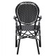 ΠΟΛΥΘΡΟΝΑ ΑΛΟΥΜΙΝΙΟΥ ΜΕ ΜΑΥΡΟ ΛΕΥΚΟ WICKER FB95793.02 56X63X96Y εκ.