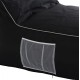 ΠΟΥΦ FB95772.02 ΜΕ TEXTILINE ΜΑΥΡΟ ΚΑΙ ΛΕΥΚΟ ΡΕΛΙ 88x128x40-60Υ εκ.
