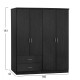 ΣΕΤ 2 ΤΜΧ ΝΤΟΥΛΑΠΑ 4ΦΥΛΛΗ ZEBRANO 160X42X181 FB911350.01