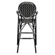 ΣΚΑΜΠΟ ΑΛΟΥΜΙΝΙΟΥ BAMBOO LOOK ΜΕ WICKER ΜΑΥΡΟ ΛΕΥΚΟ FB95794.02 56x60x126 εκ.