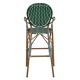 ΣΚΑΜΠΟ ΑΛΟΥΜΙΝΙΟΥ ΜΕ WICKER ΠΡΑΣΙΝΟ ΛΕΥΚΟ FB95794.01 56x60x126 εκ.