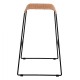 ΣΚΑΜΠΟ ΜΕΤΑΛΛΙΚΟ FB95641 ΜΕ WICKER ΣΕ ΜΠΕΖ ΑΠΟΧΡΩΣΗ 49x50x76 εκ.