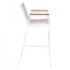 ΣΚΑΜΠΟ ΜΠΑΡ ΑΛΟΥΜΙΝΙΟΥ ΛΕΥΚΟ ΜΕ POLYWOOD 52 x 58 x 108 εκ. FB95790.01