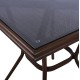 ΤΡΑΠΕΖΙ ΑΛΟΥΜΙΝΙΟΥ 70X70X76 BAMBOO FB95568.03 ΚΑΦΕ ΜΕ ΓΥΑΛΙ