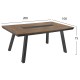 ΤΡΑΠΕΖΙ ΑΛΟΥΜΙΝΙΟΥ ΜΕ POLYWOOD 200X94 ΓΚΡΙ FB95131.12