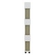 ΒΙΒΛΙΟΘΗΚΗ ΜΕΛΑΜΙΝΗΣ OLIVE GREY ΛΕΥΚΟ 60x19,5x165Υεκ.FB98923.11