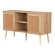 ΕΠΙΠΛΟ TV ΜΕΛΑΜΙΝΗΣ ΜΕ ΠΟΡΤΕΣ RATTAN FB99223.11 ΣΕ ΧΡΩΜΑ ΦΥΣΙΚΟ 120x39x56,5Υεκ.