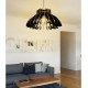 ΦΩΤΙΣΤΙΚΟ ΟΡΟΦΗΣ ΞΥΛΙΝΟ ΚΡΕΜΑΣΤΟ ΜΑΥΡΟ FB97350.03 Φ54x65Υ εκ.