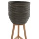 ΓΛΑΣΤΡΑ ΑΠΟ RATTAN ΚΑΙ BAMBOO FB97724 36Χ35Χ95Yεκ.ΦΥΣΙΚΟ - ΠΡΑΣΙΝΟ