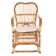 ΚΟΥΝΙΣΤΗ ΠΟΛΥΘΡΟΝΑ ΜΕ ΜΑΞΙΛΑΡΙ RATTAN FB99343 60x103x90Υ εκ.