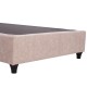 ΚΡΕΒΑΤΙ ΑΠΟ ΜΠΕΖ ΥΦΑΣΜΑ NUBUCK FB9647.22 ΓΙΑ ΣΤΡΩΜΑ 120x200 εκ.