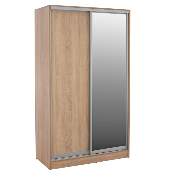 ΝΤΟΥΛΑΠΑ ΣΥΡΟΜΕΝΗ ΜΕΛΑΜΙΝΗΣ 120x60x220Yεκ. ΔΙΦΥΛΛΗ ΛΕΥΚΗ ΜΕ ΚΑΘΡΕΠΤΗ FB92460.03