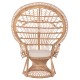 ΠΟΛΥΘΡΟΝΑ FB99342 RATTAN ΣΕ ΦΥΣΙΚΟ-ΜΑΞΙΛΑΡΙ ΜΠΕΖ 114x72x150Yεκ.