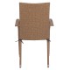 ΠΟΛΥΘΡΟΝΑ ΜΕΤΑΛΛΙΚΗ ANISHA FB95685.02 ΜΕ ΜΑΞΙΛΑΡΙ WICKER ΚΑΦΕ-ΜΟΚΑ ΣΤΟΙΒ/ΜΕΝΗ 56x60x94 εκ.