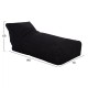 ΠΟΥΦ ALOK FB95806.04 ΜΑΥΡΟ ΜΕ UV PROTECTION 140x70x60Υ εκ.
