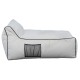 ΠΟΥΦ FB95772.01 ΜΕ TEXTILINE ΛΕΥΚΟ ΚΑΙ ΜΑΥΡΟ ΡΕΛΙ 88x128x40-60Υ εκ. Β ΔΙΑΛΟΓΗΣ