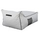 ΠΟΥΦ FB95772.01 ΜΕ TEXTILINE ΛΕΥΚΟ ΚΑΙ ΜΑΥΡΟ ΡΕΛΙ 88x128x40-60Υ εκ. Β ΔΙΑΛΟΓΗΣ