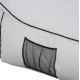 ΠΟΥΦ FB95772.01 ΜΕ TEXTILINE ΛΕΥΚΟ ΚΑΙ ΜΑΥΡΟ ΡΕΛΙ 88x128x40-60Υ εκ. Β ΔΙΑΛΟΓΗΣ