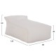 ΠΟΥΦ ZAFER FB95772.11 ΜΕ TEXTILENE 600gr/m2 2X1 ΛΕΥΚΟ 88x128x60Υεκ