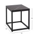 ΖΙΓΚΟΝ GRELAY 2 ΤΕΜ MDF ΟΨΗ ΜΑΡΜΑΡΟΥ & ΜΕΤΑΛΛΟ FB98762.12 45Χ45Χ50εκ. & 37Χ37Χ43 εκ.