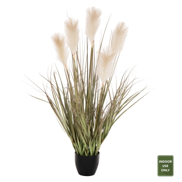 ΔΙΑΚΟΣΜΗΤΙΚΟ ΣΥΝΘΕΤΙΚΟ ΦΥΤΟ FB94014 GRASS + ΦΤΕΡΑ ΣΕ ΓΛΑΣΤΡΑ Φ14,5x12,5-95Yεκ.
