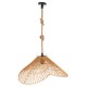 ΦΩΤΙΣΤΙΚΟ ΟΡΟΦΗΣ ΚΡΕΜΑΣΤΟ FB97880.02 RATTAN ΣΕ ΜΠΕΖ ΤΗΣ ΑΜΜΟΥ ΧΡΩΜΑ Φ97x46Υεκ