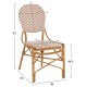 ΚΑΡΕΚΛΑ ΑΛΟΥΜΙΝΙΟΥ BAMBOO LOOK ΦΥΣΙΚΟ - ΛΕΥΚΟ FB95927.03 46x56x95Yεκ.