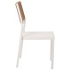 ΚΑΡΕΚΛΑ ΑΛΟΥΜΙΝΙΟΥ ΛΕΥΚΗ ΜΠΕΖ RATTAN & TEXTLINE FB95921.02 46x55,5x83Yεκ.