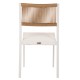 ΚΑΡΕΚΛΑ ΑΛΟΥΜΙΝΙΟΥ ΛΕΥΚΗ ΜΠΕΖ RATTAN & TEXTLINE FB95921.02 46x55,5x83Yεκ.