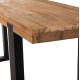 ΚΟΝΣΟΛΑ FB99800 ΑΝΑΚΥΚΛΩΜΕΝΟ ΞΥΛΟ TEAK-ΜΑΥΡΕΣ ΜΕΤΑΛΛΙΚΕΣ ΒΑΣΕΙΣ 240x50x90Yεκ