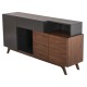 ΜΠΟΥΦΕΣ FB99747 MDF ΜΕ ΚΑΡΥΔΙ & ΣΚΟΥΡΟ ΓΚΡΙ ΚΑΠΛΑΜΑ 167x28-40x80Υεκ.